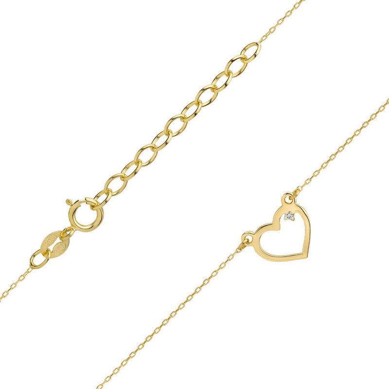 Colier Aur 14K cu Diamant Natural 0.01 ct, imaginea 7 din 11