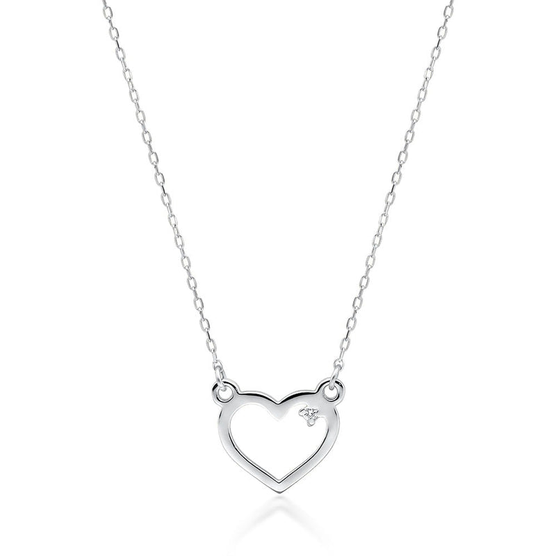 Colier Aur 14K cu Diamant Natural 0.01 ct, imaginea 10 din 11