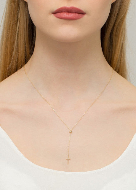 Colier Aur 14K cu Diamant Natural 0.01 ct, imaginea 3 din 3