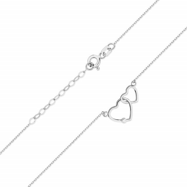 Colier Aur 14K cu Diamant Natural 0.01 ct, imaginea 4 din 5