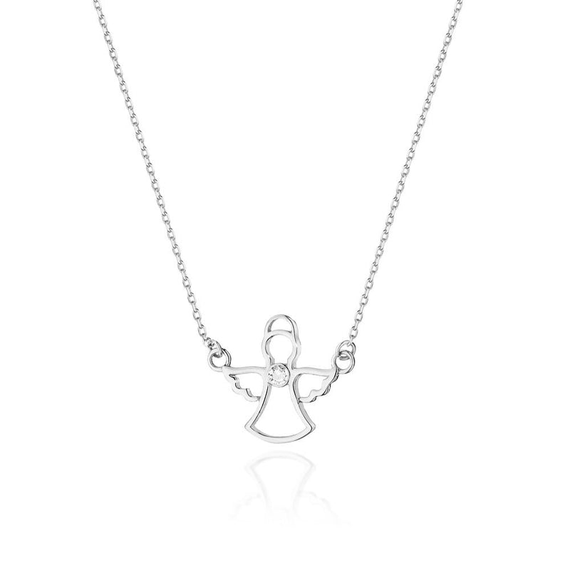 Colier Aur 14K cu Diamant Natural 0.01 ct, imaginea 8 din 9