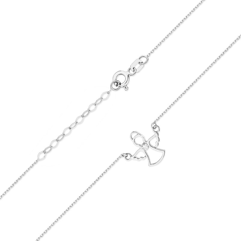 Colier Aur 14K cu Diamant Natural 0.01 ct, imaginea 9 din 9