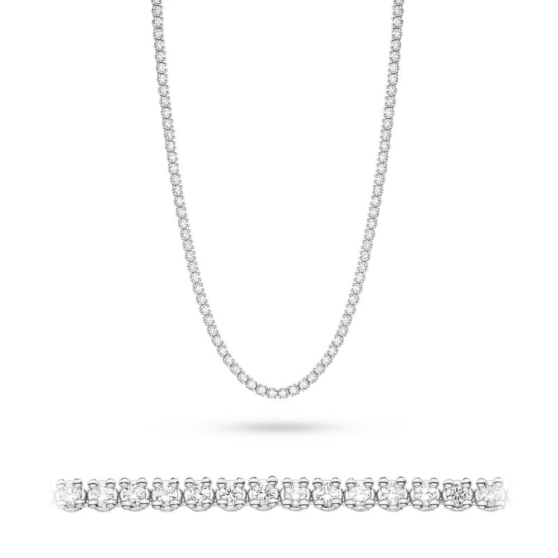 Colier Aur 14K cu Diamante Naturale 6.90 ct, imaginea 2 din 3