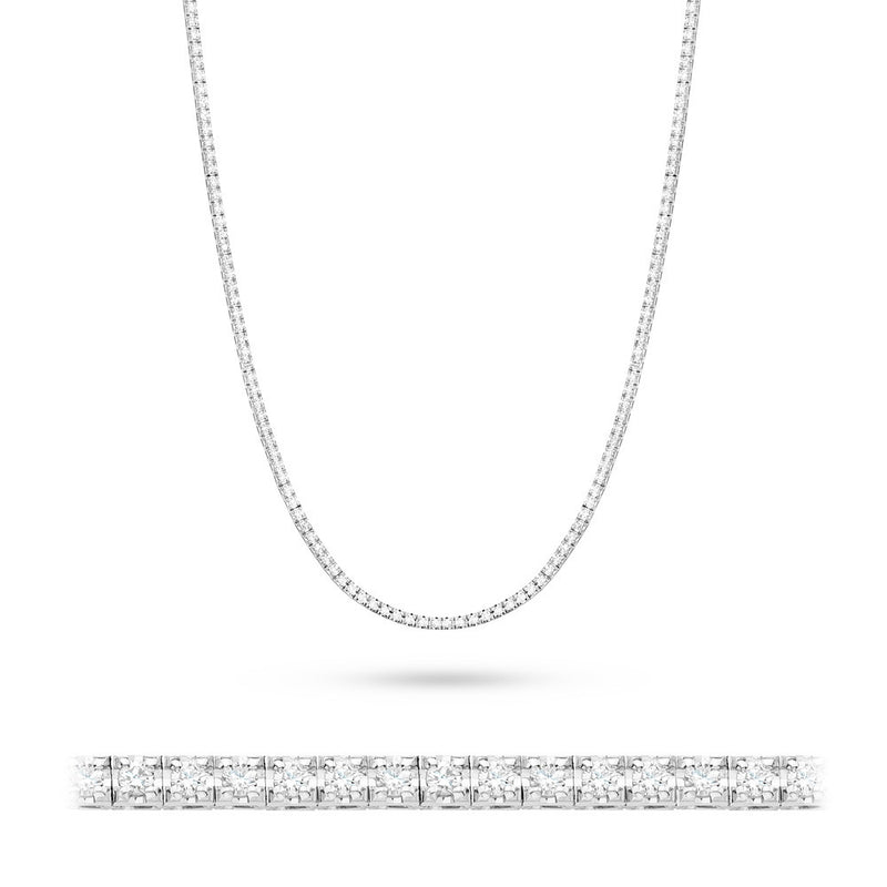 Colier Aur 14K cu Diamante Naturale 3.38 ct, imaginea 2 din 7