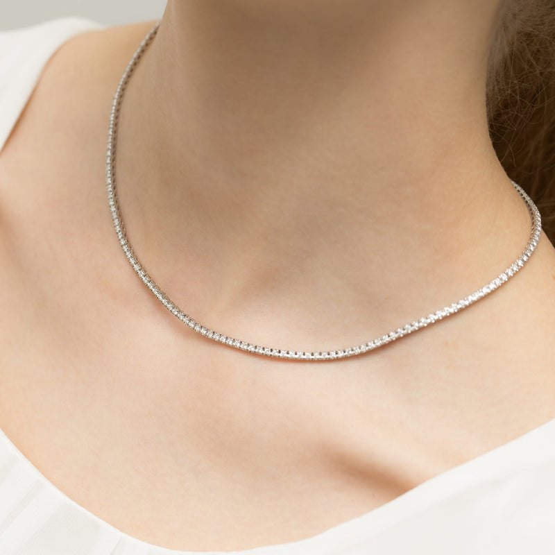 Colier Aur 14K cu Diamante Naturale 3.38 ct, imaginea 7 din 7