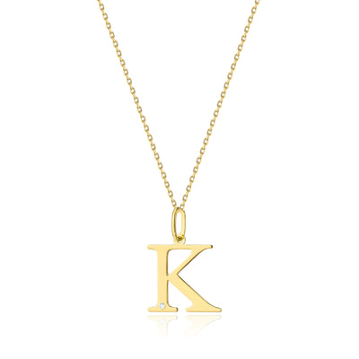 Colier Aur 14K cu Diamant Natural 0.01 ct