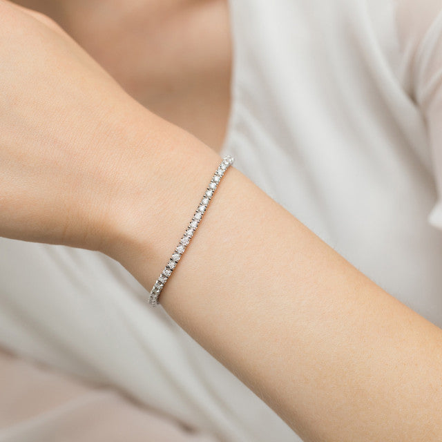 Bratara Aur 14K cu Diamante Naturale 1.20 ct, imaginea 2 din 3