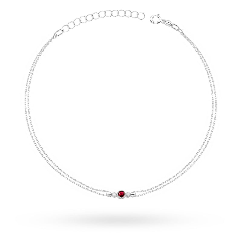 Bratara Aur 14K cu Rubin 0.15 ct si Diamante Naturale 0.03 ct, imaginea 7 din 7
