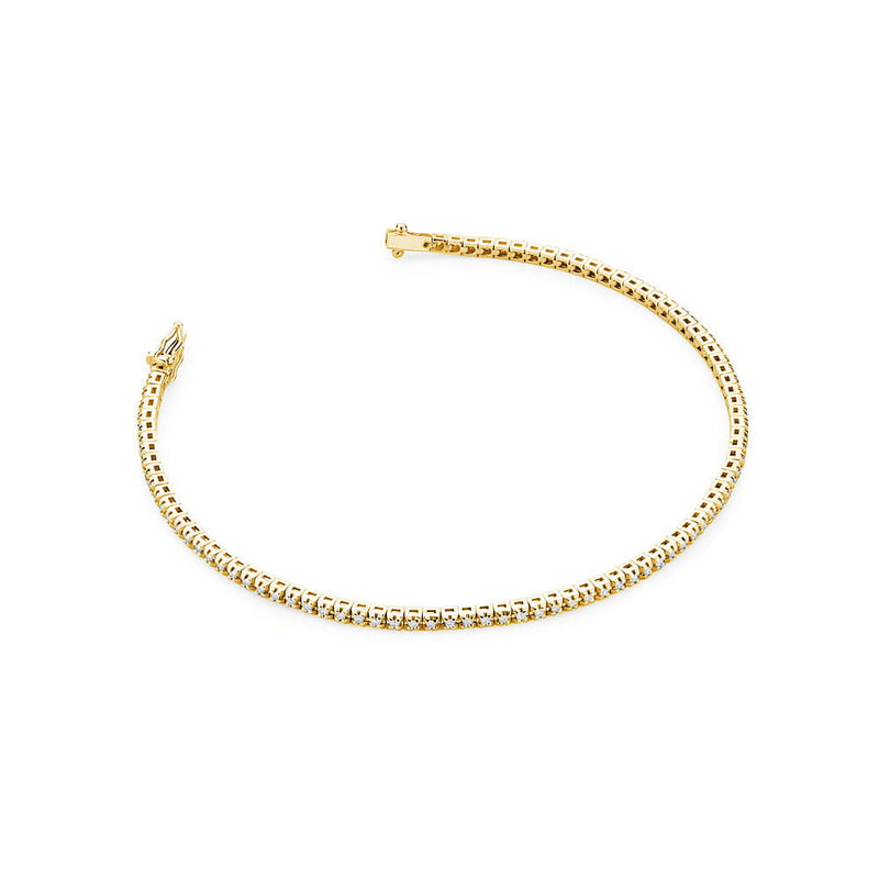 Bratara Aur 14K cu Diamante Naturale 0.45 ct — Aur galben