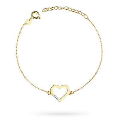 Bratara Aur 14K cu Diamante Naturale 0.01 ct