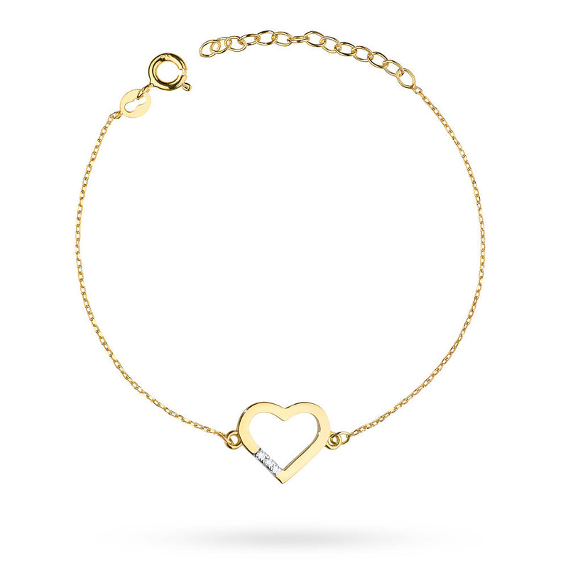 Bratara Aur 14K cu Diamante Naturale 0.01 ct, imaginea 1 din 7
