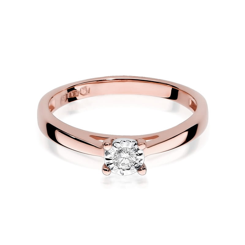 Inel Aur 14K cu Diamant Natural 0.08 ct, imaginea 9 din 11