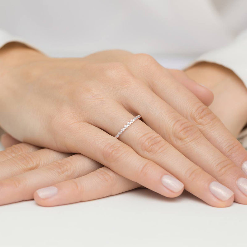 Inel Aur 14K cu Diamante Naturale 0.05 ct, imaginea 4 din 7