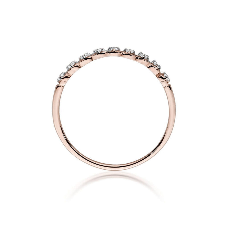 Inel Aur 14K cu Diamante Naturale 0.05 ct, imaginea 5 din 7