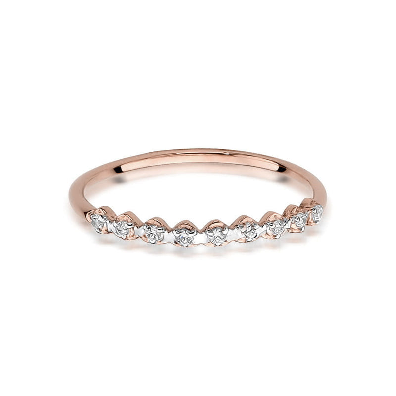 Inel Aur 14K cu Diamante Naturale 0.05 ct, imaginea 6 din 7