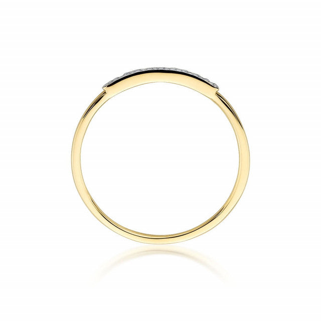 Inel Aur 14K cu Diamante Naturale 0.05 ct, imaginea 3 din 10