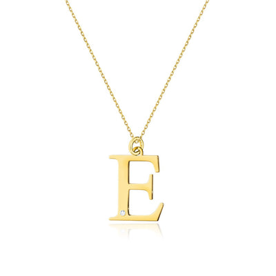 Colier Aur 14K cu Diamant Natural 0.01 ct