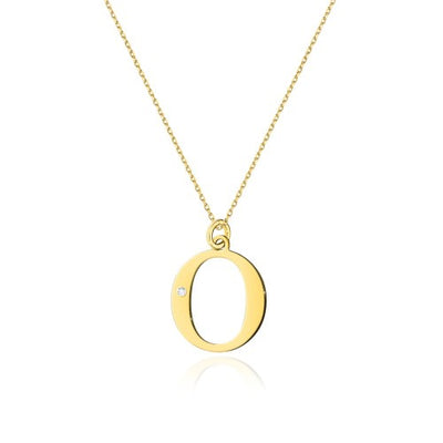Colier Aur 14K cu Diamant Natural 0.01 ct