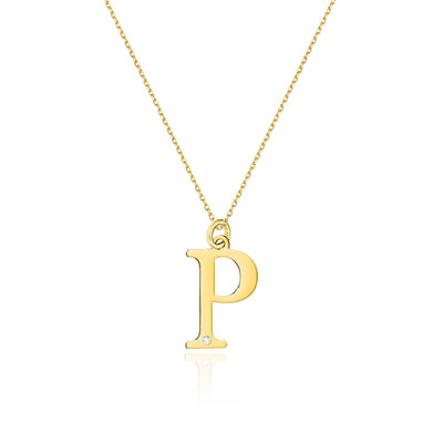Colier Aur 14K cu Diamant Natural 0.01 ct