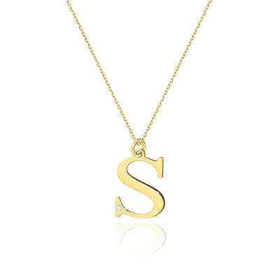 Colier Aur 14K cu Diamant Natural 0.01 ct
