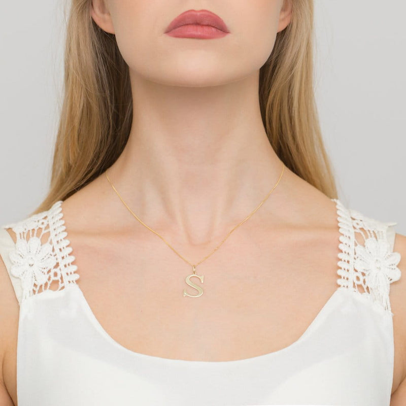 Colier Aur 14K cu Diamant Natural 0.01 ct, imaginea 2 din 2