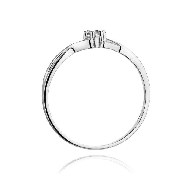 Inel Aur 14K cu Diamant Natural 0.08 ct, imaginea 7 din 11