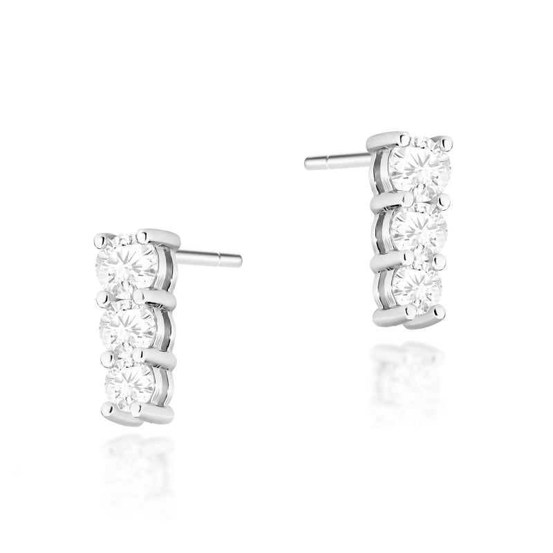 Cercei Aur 14K cu Diamante Naturale 0.82 ct, imaginea 3 din 6