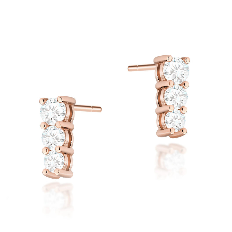 Cercei Aur 14K cu Diamante Naturale 0.82 ct, imaginea 5 din 6