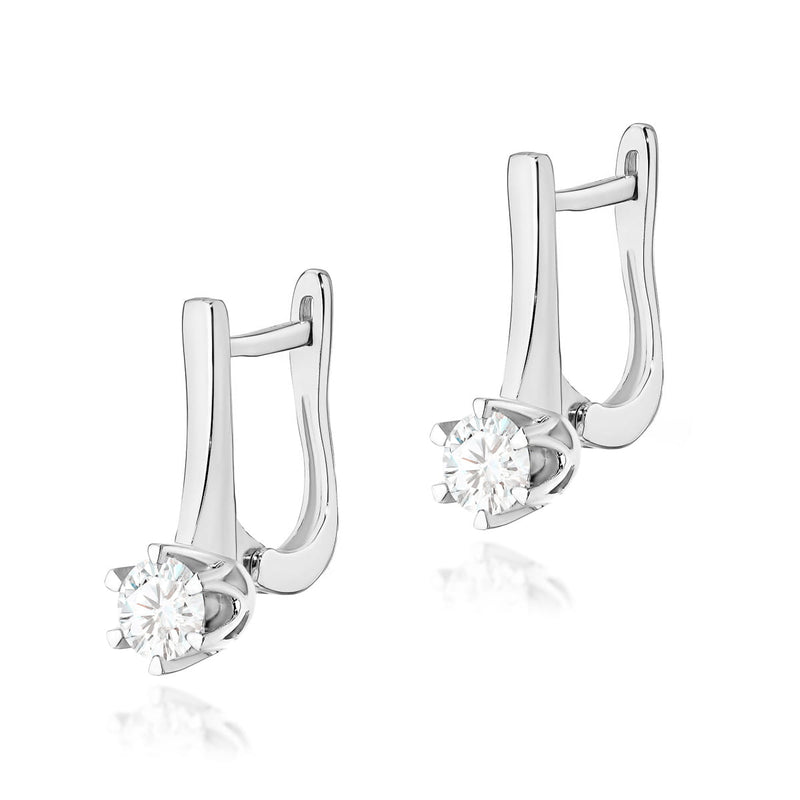 Cercei Aur 14K cu Diamante Naturale 0.30 ct, imaginea 3 din 5