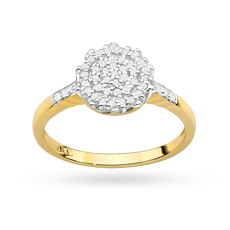 Inel Aur 14K cu Diamante Naturale 0.23 ct, imaginea 2 din 9
