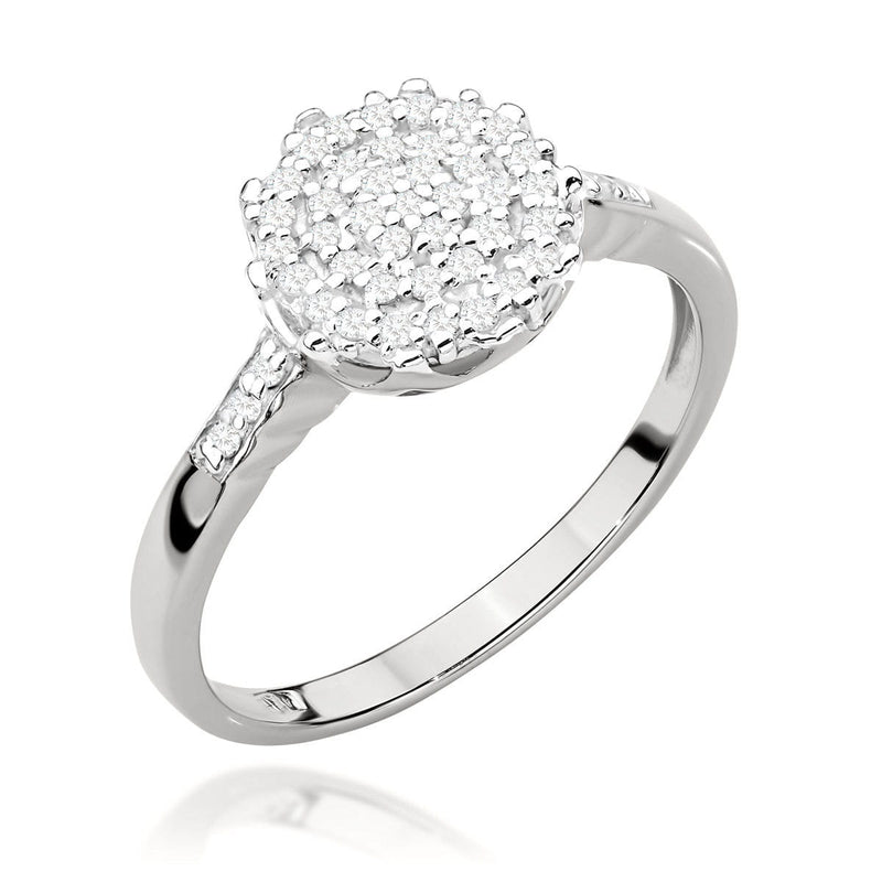 Inel Aur 14K cu Diamante Naturale 0.23 ct, imaginea 6 din 9