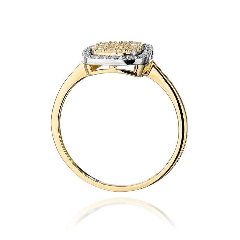 Inel Aur 14K cu Diamante Naturale 0.28 ct, imaginea 3 din 10