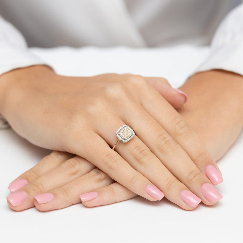 Inel Aur 14K cu Diamante Naturale 0.28 ct, imaginea 7 din 10