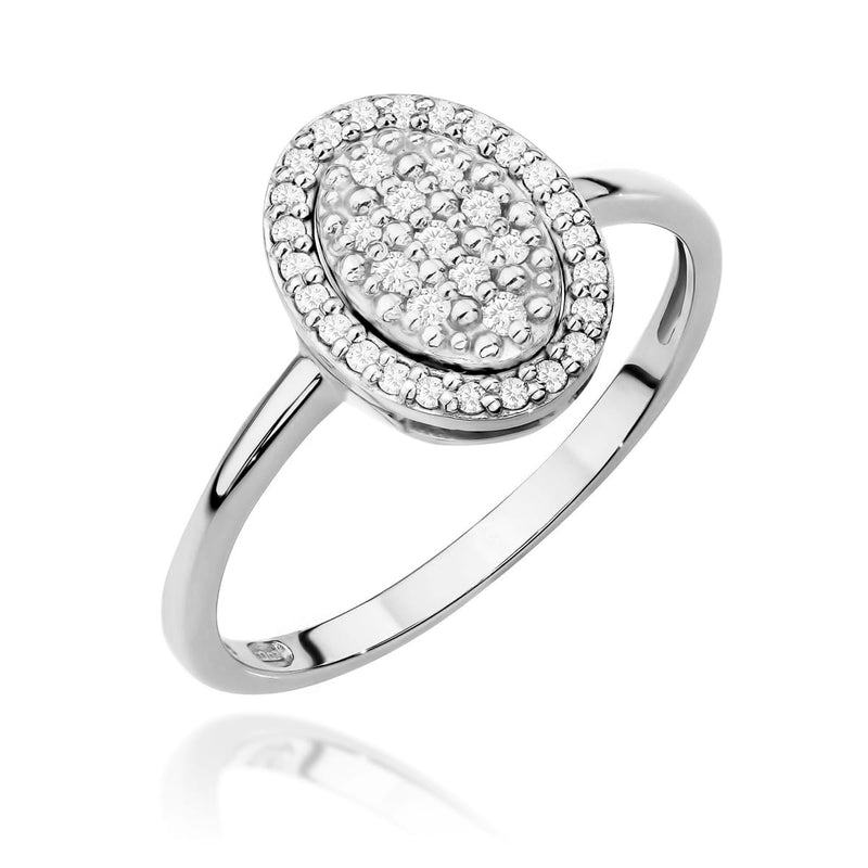 Inel Aur 14K cu Diamante Naturale 0.20 ct, imaginea 3 din 10