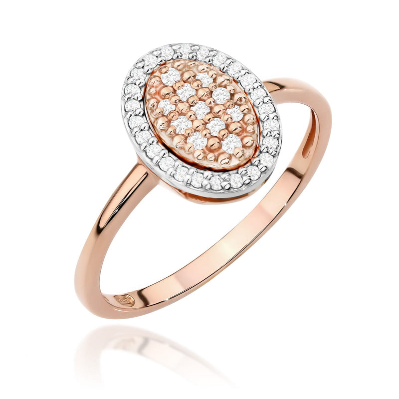 Inel Aur 14K cu Diamante Naturale 0.20 ct, imaginea 7 din 10