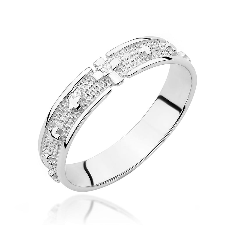 Inel Aur 14K cu Diamant Natural 0.01 ct, imaginea 4 din 9
