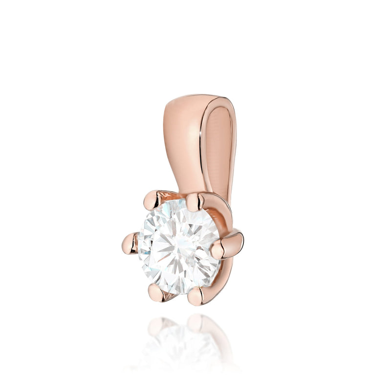 Pandantiv Aur 14K cu Diamant Natural 0.30 ct, imaginea 3 din 6