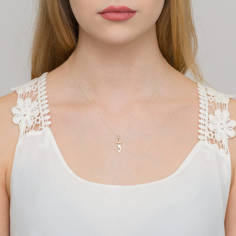 Pandantiv Aur 14K cu Diamant Natural 0.01 ct, imaginea 2 din 6