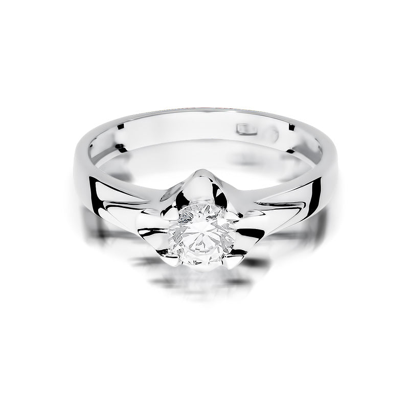 Inel Aur 14K cu Diamant Natural 0.50 ct, imaginea 4 din 8