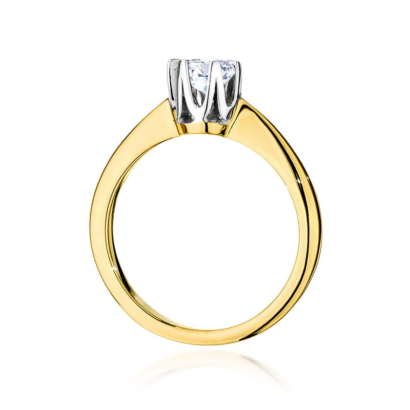 Inel Aur 14K cu Diamant Natural 0.40 ct, imaginea 3 din 9