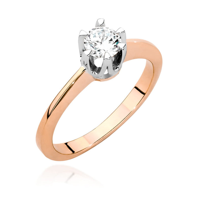 Inel Aur 14K cu Diamant Natural 0.40 ct, imaginea 7 din 9
