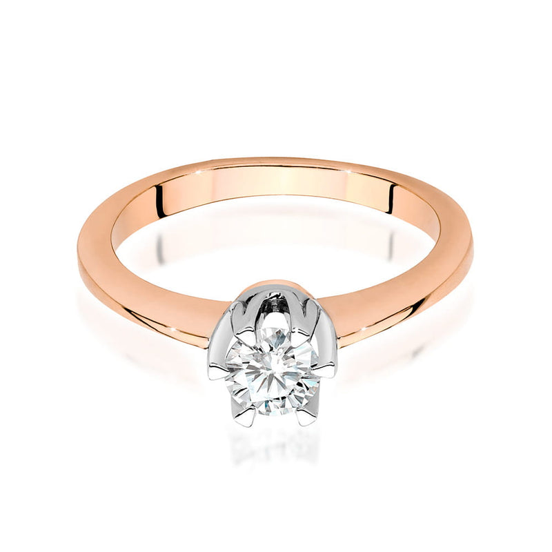 Inel Aur 14K cu Diamant Natural 0.40 ct, imaginea 8 din 9