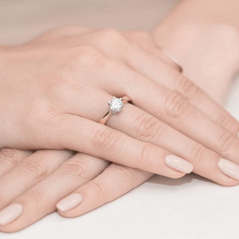 Inel Aur 14K cu Diamant Natural 1.00 ct, imaginea 12 din 12