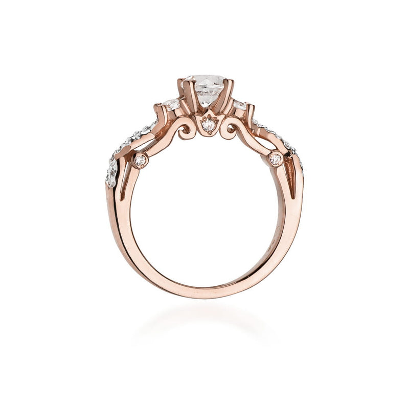 Inel Aur 14K cu Diamante Naturale 1.04 ct, imaginea 6 din 9
