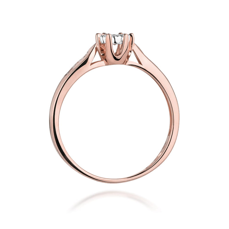 Inel Aur 14K cu Diamante Naturale 0.13 ct, imaginea 10 din 10