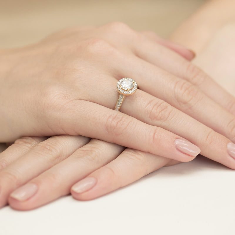 Inel Aur 14K cu Diamante de Laborator 1.38 ct, imaginea 7 din 7