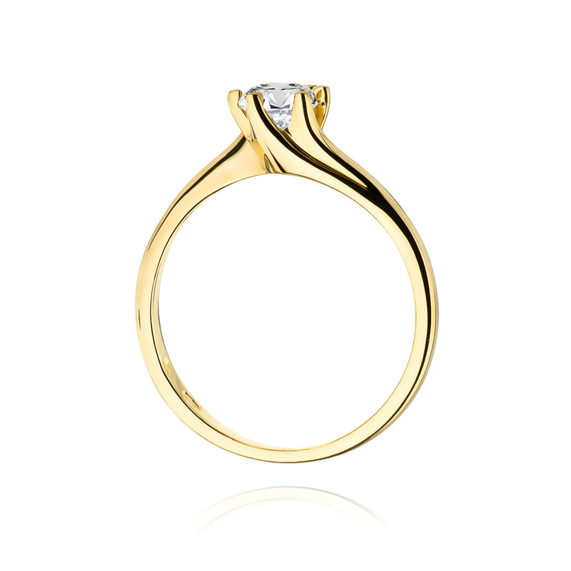 Inel Aur 14K cu Diamant Natural 0.50 ct, imaginea 3 din 12