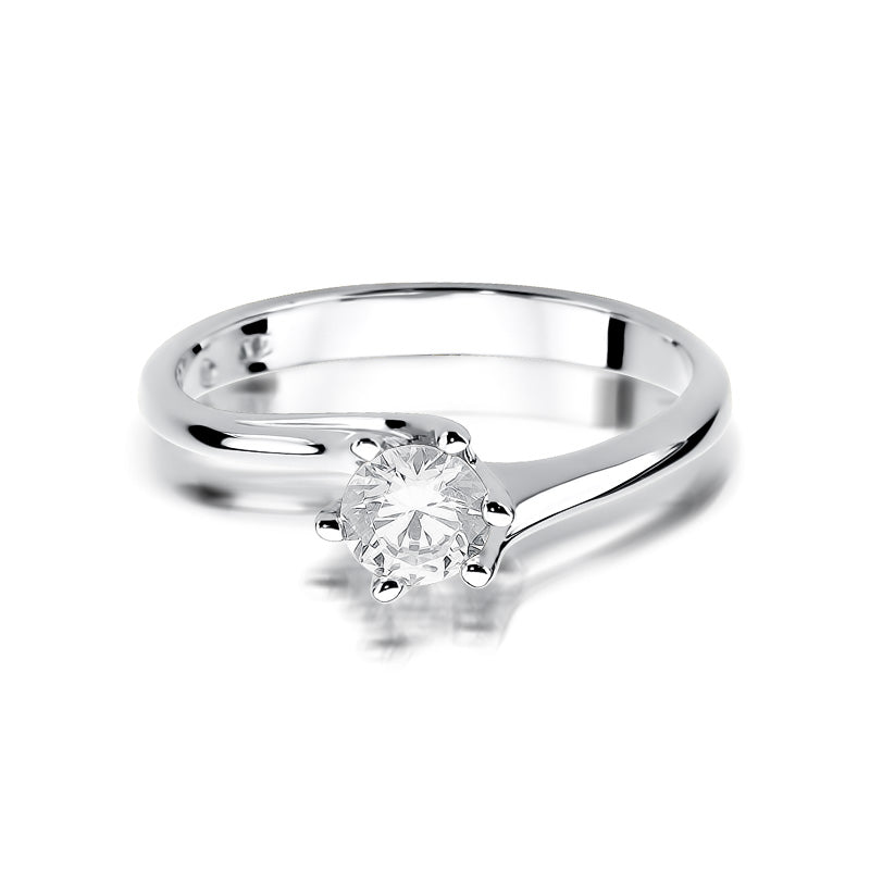 Inel Aur 14K cu Diamant Natural 0.50 ct, imaginea 6 din 12