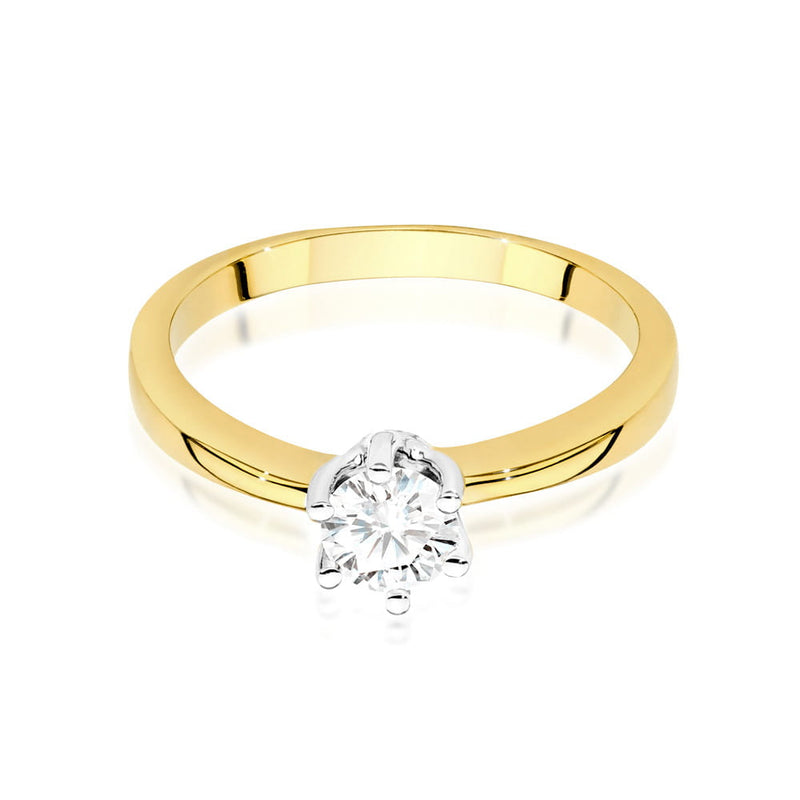 Inel Aur 14K cu Diamant Natural 0.40 ct, imaginea 2 din 12