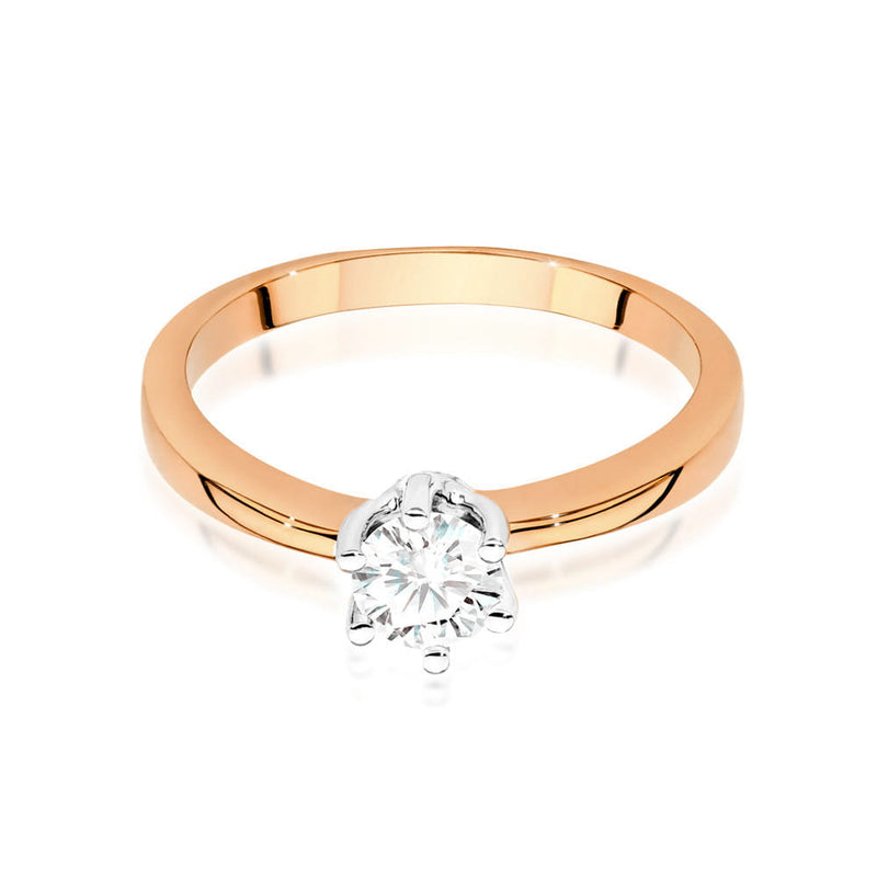 Inel Aur 14K cu Diamant Natural 0.40 ct, imaginea 10 din 12
